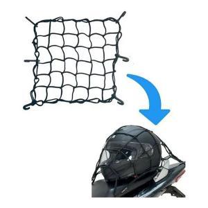 Rede aranha para capacete de moto com 6 ganchos